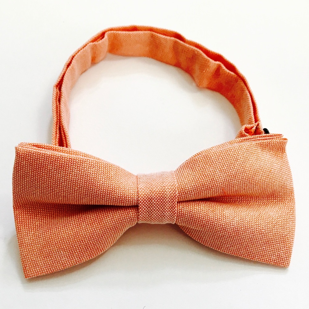 Orange boy bow tie,orange bow tie,peach bowtie,tie